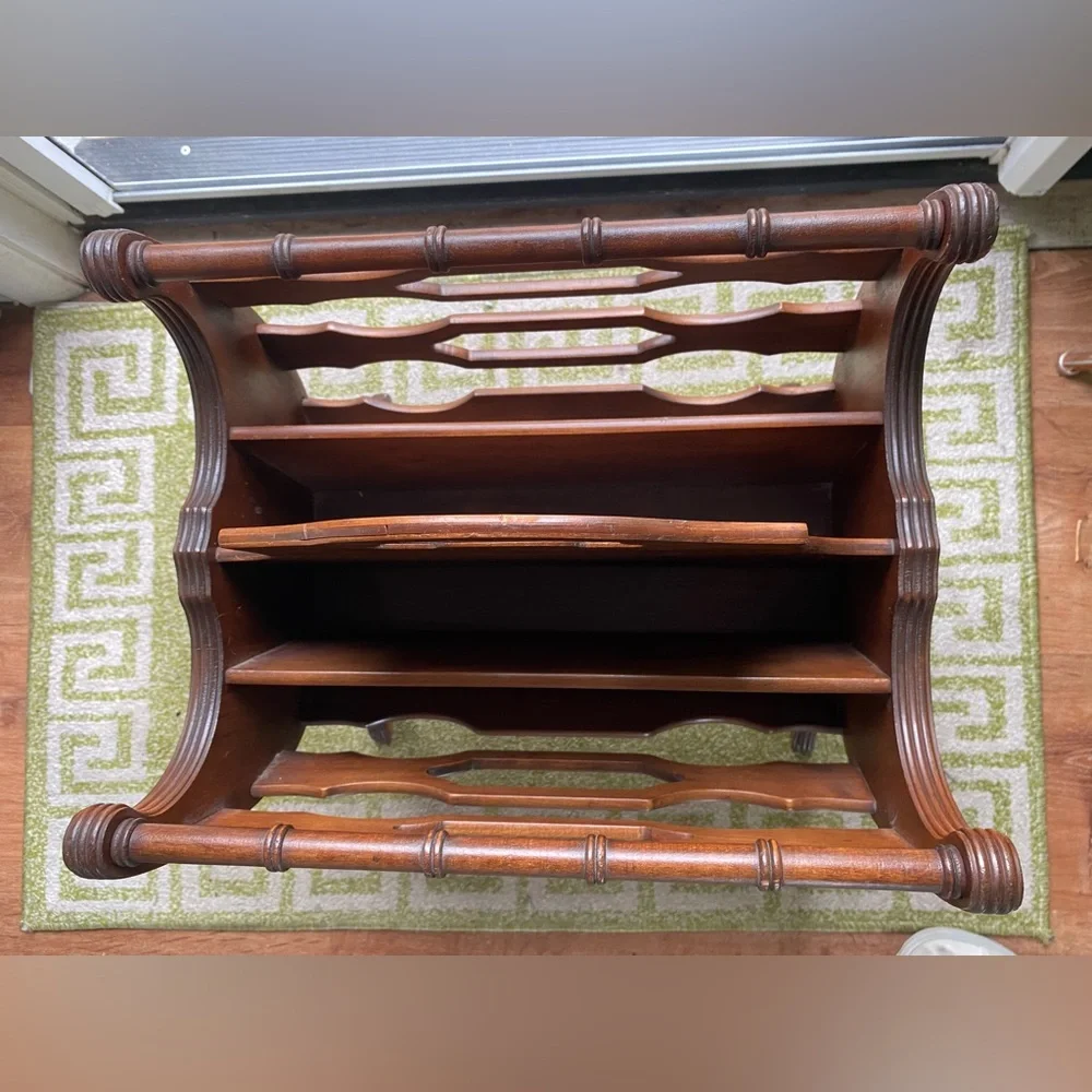 Antique Magazine Rack - Picture 4 of 7
